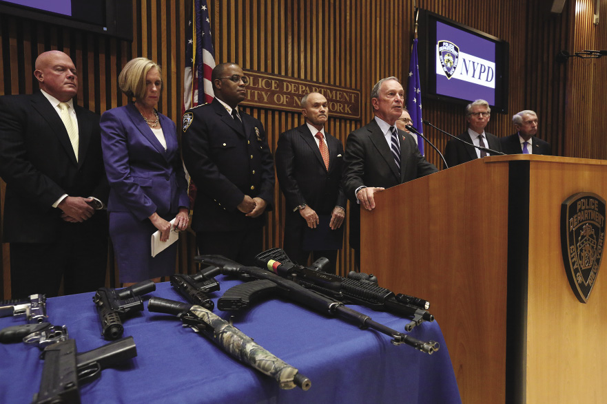 Mayor Bloomberg announces the largest seizure of illegal guns